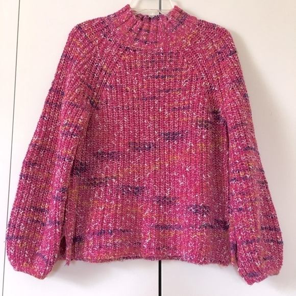 Gap Turtleneck Balloon Sleeves Relax Fit Sweater - Picture 3 of 15